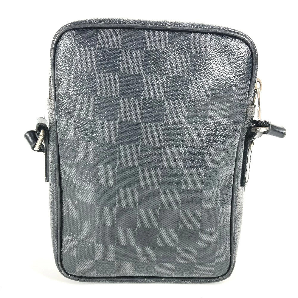 Louis Vuitton Rem Black Bag Graphite Black Damier Crossbody Clutch Shoulder